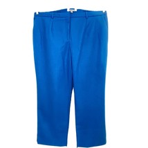 Jessica London Plus Women&#39;s size 24W Lined Slacks Pants Teal Blue - $31.49