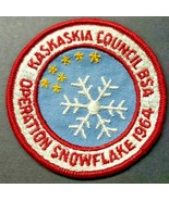 1964 B.S.A - Boy Scout of America Patch Kaskaskia Operation Snowflake 3&quot;... - £13.34 GBP