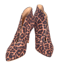 JESSICA SIMPSON Cheetah Leopard Shootie Mules Pumps Booties Heels 7M - €35,15 EUR