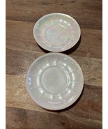 2 Vintage 5.75” Lusterware Saucer Beautiful Mother Of Pearl Coloring~Ger... - $13.10