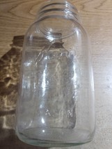 Vintage Kerr Embossed Self Sealing Glass Quart Mason Fruit Food Canning Jar - £3.99 GBP