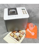 Bread Machine 19-in-1 Bread Maker Stainless Steel White Keepeez Dual Heater - £60.94 GBP