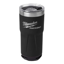 Milwaukee 48-22-8392B PACKOUT 20oz Durable Twist Lock Tumbler - Black - £43.95 GBP