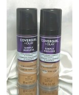 2 X  Covergirl Olay Simply Ageless, 3-in-1 Foundation, 257 Golden Tan, - $21.50