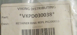 Viking Cooktop - BRASS RETAINER RING - PD030038 - New (Open box) - $39.99