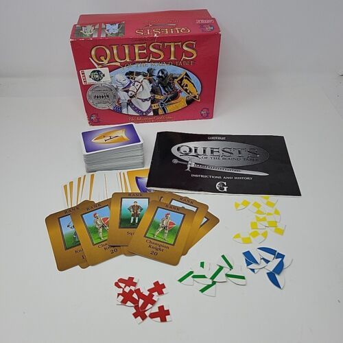 Primary image for Gamewright QUESTS OF THE ROUND TABLE Adventure Card Game INCOMPLETE 