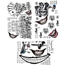 3 Sheets Halloween Tattoos for Men A4 Size 8.2&#39;&#39; x 11.6&#39;&#39; Waterproof Tem... - £14.78 GBP