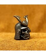 Brass Skull Warrior Knife Bead, EDC Lanyard Charm - $14.99