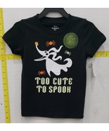 Disney  Night Before Christmas Toddler Girls Too Cute To Spook Tee Black 3T - $312.39 MXN