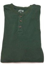 Duluth Trading Co Mens Sz L Lg Short Sleeve Longtail Solid Shirt Green Trimfit - £18.94 GBP