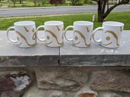Set of 4 Oscar de la Renta Designer Coffee Cup Mugs - $29.99