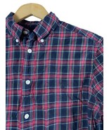 Ralph Lauren Boys Shirt Size Large Button Down Black Red Green Tartan Plaid - $37.18