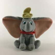 Disney Dumbo Movie Flying Elephant 6&quot; Plush Bean Bag Stuffed Animal Gray... - $13.81