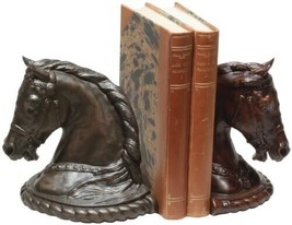 Bookends Morgan Parade Horse Head Equestrian OK Casting Hand Crafted Traditional - £183.05 GBP