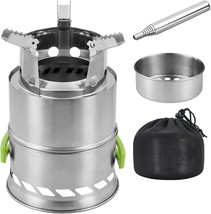 Silver, 8.07&quot; X 5.31&quot;, Yeto Lightweight Camping Stove Backpacking Portable - £30.81 GBP