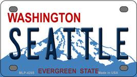 Seattle Washington Novelty Mini Metal License Plate Tag - £11.72 GBP