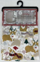 Corgi Christmas Lights &amp; Trees Shower Curtain 72&quot; x 72&quot; Holiday Premium ... - £19.43 GBP