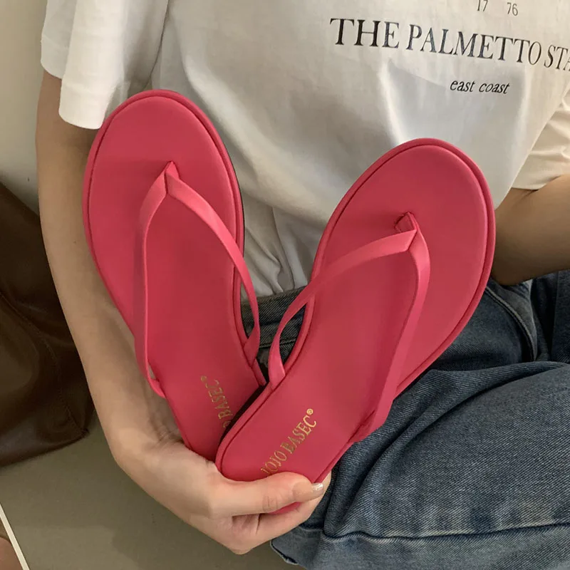 2024 Summer Fashion Red White Green Women Slipper New Flat Heel Ladies Casual Ou - $70.60