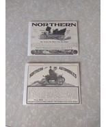1903 Northern Automobiles Touring Car Ads Detroit Michigan Car History G... - $12.19