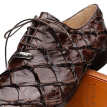 Olivieri Genuine Pirarucu Skin Classic Dress Shoes Brown image 5