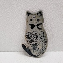 B. Stebner Stoneware Cat Wall Hanging Decor Ornament Gray 3.5&quot; - $29.60