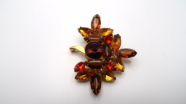 Vintage JULIANA Colorful Brooch Broken 5.7cm - £12.66 GBP