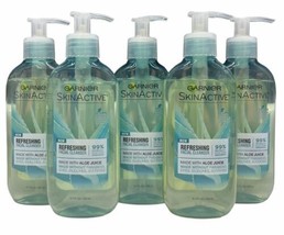 (5) Garnier SkinActive Refreshing Facial Cleanser w/Aloe Juice 6.7oz Fac... - $43.99