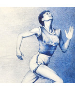 Wilma Rudolph Art Postcard Olympic Track Star 2018 Female Athlete Unpost... - $28.07 CAD