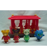 Daniel Tiger&#39;s Neighborhood CHARATERS &amp; TROLLEY 5&quot; Plastic Toy Figures Set - $24.74