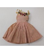 Vintage 1965 Skipper Me N My Doll #1913 Outfit Pink Gingham Dress Floral... - £11.64 GBP
