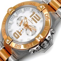 AQUASWISS Men&#39;s G74 2-Tone Day/Date Brand New Multifunction Watch-List $995 - £167.50 GBP