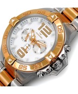 AQUASWISS Men&#39;s G74 2-Tone Day/Date Brand New Multifunction Watch-List $995 - £168.89 GBP