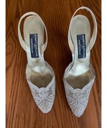 Stuart Weltzman for Martinique Vintage Heel US 9.5 Silver shoe - £38.93 GBP
