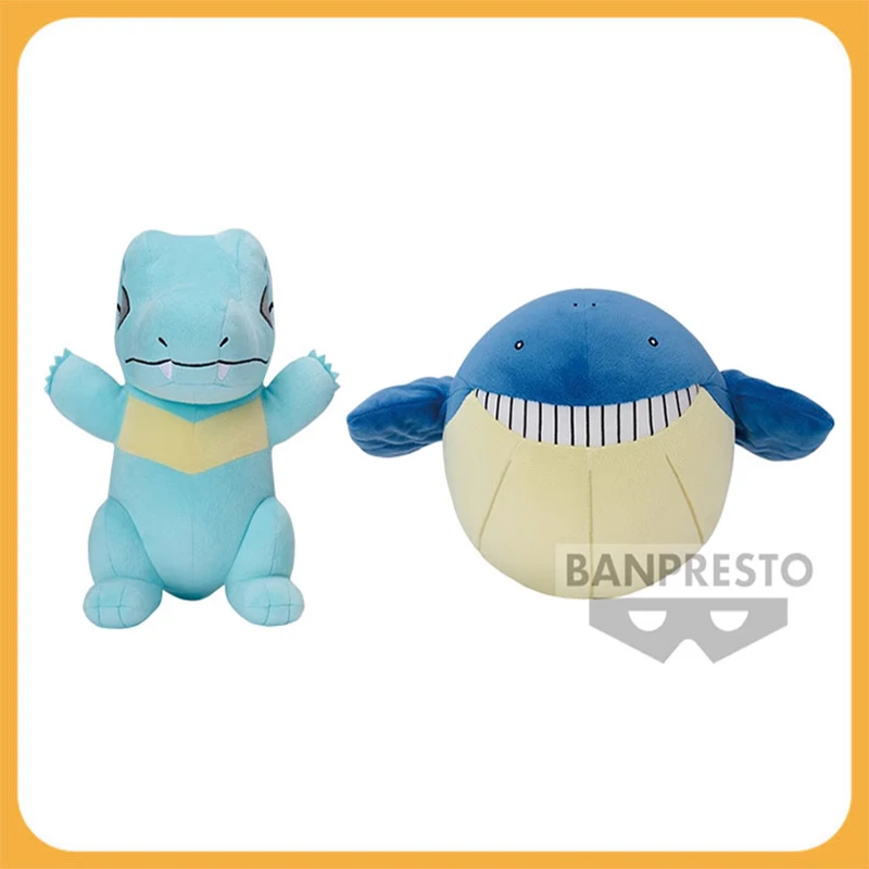 Classic Anime Pokemon Totodile Wailmer Plush Stuffed Toys Cute Plush Anime - £39.75 GBP