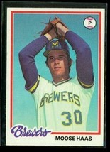 Vintage 1978 TOPPS Baseball Trading Card #649 MOOSE HAAS Milwaukee Brewers - £6.69 GBP