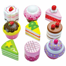 Petit Four Mini Cake and Cupcake Wood 9 Piece Playset  - £14.52 GBP