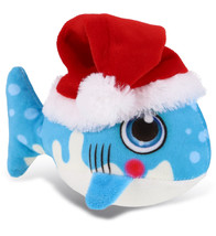 Santa Shark Stuffed Animal Plush Dress Up With Santa Claus Hat, 6 Inches - £29.89 GBP