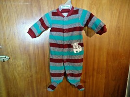 &quot; NWOT &quot; Carters Child Of Mine Newborn Boys Multi Color Striped Pajama Suit - £8.99 GBP