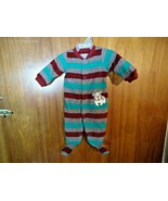 &quot; NWOT &quot; Carters Child Of Mine Newborn Boys Multi Color Striped Pajama Suit - £8.84 GBP
