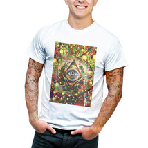 Streetwear illuminati all seing eyes masonic freemason white shirt 100% ... - £16.77 GBP