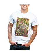 Streetwear illuminati all seing eyes masonic freemason white shirt 100% ... - $28.64 CAD