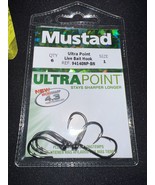 4 pack bundle Mustad ultra point 94140BLN #1   6-Ct Black Nickel Opti An... - £15.76 GBP