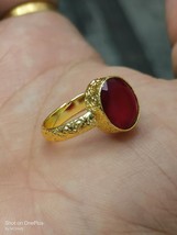 5 Carat Natural Certified Ruby Gemstone Ring, Ruby promise rings for man/woman - £36.61 GBP