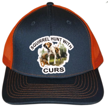 Cap Hat Gray Front Neon Orange Mesh Squirrel Dog Picture Squirrel Hunt W... - $20.99