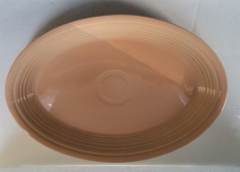 Light Pink Fiesta Oval 13 1/2&quot; Serving Platter HLC Made in USA - $38.61
