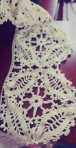 Vintage remnant of Crocheted Lace 4 Yards 17" X 5 1/4" wide image 3