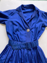 1950&#39;s blue belted waist dress aywon originals - £17.19 GBP