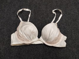 Fabulous By Victoria Secret Bra Women 34B Off White Plunge Lace Underwired - £13.02 GBP