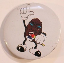 Vintage California Raisin Singing Pinback Button Singer With Microphone ... - £3.04 GBP