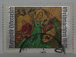 Vintage Stamps Austria Austrian Osterreich 3 S Schilling Christmas Stamp X1 B16 - £1.38 GBP
